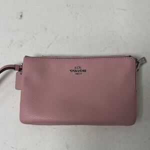 Coach Blush Leather Wristlet
